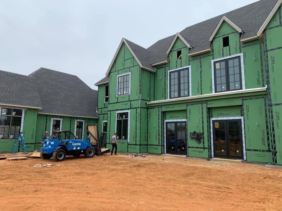 Family home with new energy efficient windows