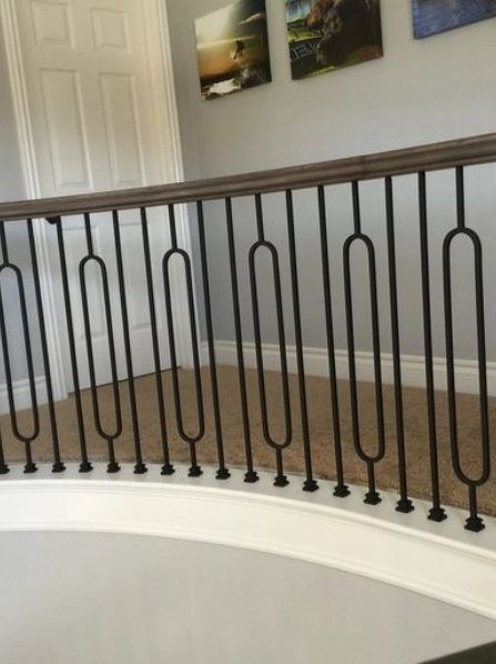 Wrought iron stair balusters