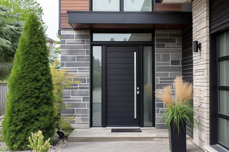 modern iron door