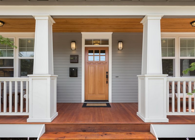 traditional wood door